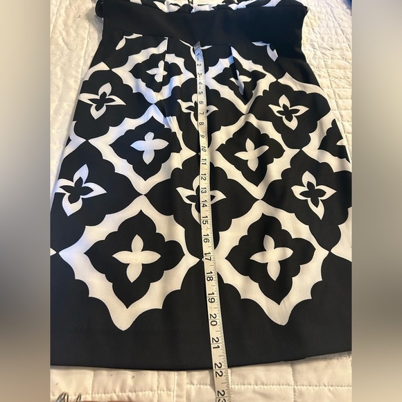 🖤 NWT - London Times Black & White Print Sheath Dress Size 8 - Picture 6 of 6